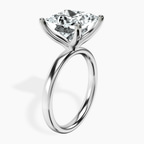 Platinum Four Prong Solitaire 2mm Lab Diamond Ring standing product image one