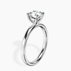 Platinum Four Prong Solitaire 2mm Lab Diamond Ring standing product image one