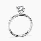Platinum Four Prong Solitaire 2mm Lab Diamond Ring side right image one