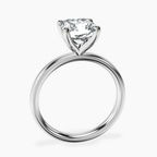 2.65 ct. radiant Four Prong Ring in 18kt white gold side right image one