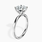 2.82 ct. round Four Prong Ring in 10kt white gold standing product image one