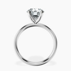 2.82 ct. round Four Prong Ring in 10kt white gold side right image one