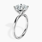 3.29 ct. round Four Prong Ring in 10kt white gold standing product image one
