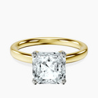 14kt Yellow Gold Four Prong Solitaire 2mm Lab Diamond Ring front image