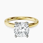 14kt Yellow Gold Four Prong Solitaire 2mm Lab Diamond Ring front image