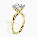 4.04 ct. cushion Four Prong Ring in 10kt yellow gold standing product image one