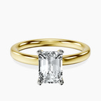 14kt Yellow Gold Four Prong Solitaire 2mm Lab Diamond Ring front image