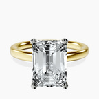 14kt Yellow Gold Four Prong Solitaire 2mm Lab Diamond Ring front image