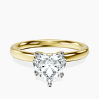 14kt Yellow Gold Four Prong Solitaire 2mm Lab Diamond Ring front image