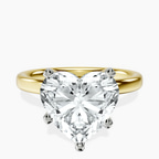 14kt Yellow Gold Four Prong Solitaire 2mm Lab Diamond Ring front image