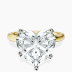 14kt Yellow Gold Four Prong Solitaire 2mm Lab Diamond Ring front image