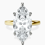 14kt Yellow Gold Four Prong Solitaire 2mm Lab Diamond Ring front image