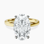 14kt Yellow Gold Four Prong Solitaire 2mm Lab Diamond Ring front image