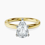 14kt Yellow Gold Four Prong Solitaire 2mm Lab Diamond Ring front image