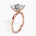 10kt Rose Gold Six Prong Solitaire 2mm Lab Diamond Ring standing product image one