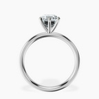 18ct White Gold Six Prong Solitaire 2mm Lab Diamond Ring side right image one