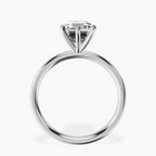 14kt White Gold Six Prong Solitaire 2mm Lab Diamond Ring side right image one