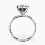 14kt White Gold Six Prong Solitaire 2mm Lab Diamond Ring side right image one