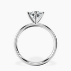 9ct White Gold Six Prong Solitaire 2mm Lab Diamond Ring side right image one