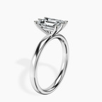 Platinum Six Prong Solitaire 2mm Lab Diamond Ring standing product image one