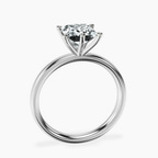 Platinum Six Prong Solitaire 2mm Lab Diamond Ring side right image one