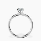 Platinum Six Prong Solitaire 2mm Lab Diamond Ring side right image one