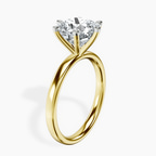 10kt Yellow Gold Six Prong Solitaire 2mm Lab Diamond Ring standing product image one
