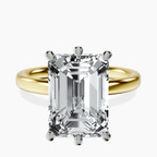 14kt Yellow Gold Six Prong Solitaire 2mm Lab Diamond Ring front image