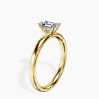 14kt Yellow Gold Six Prong Solitaire 2mm Lab Diamond Ring standing product image one