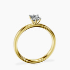 14kt Yellow Gold Six Prong Solitaire 2mm Lab Diamond Ring side right image one