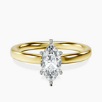 14kt Yellow Gold Six Prong Solitaire 2mm Lab Diamond Ring front image