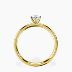 14kt Yellow Gold Six Prong Solitaire 2mm Lab Diamond Ring side right image one