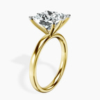 14kt Yellow Gold Six Prong Solitaire 2mm Lab Diamond Ring standing product image one