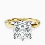 10kt Yellow Gold Six Prong Solitaire 2mm Lab Diamond Ring front image