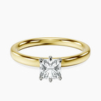 10kt Yellow Gold Six Prong Solitaire 2mm Lab Diamond Ring front image