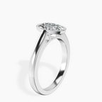 1.80 ct. oval Bezel Solitaire Ring in platinum standing product image one