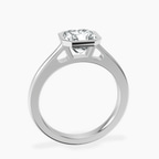 Platinum Bezel Set Solitaire Lab Diamond Ring side right image one