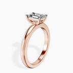 1.01 ct. emerald Quinn Solitaire Ring in 10kt rose gold standing product image one