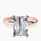 10kt Rose Gold Quinn Solitaire Lab Diamond Ring front image