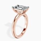 10kt Rose Gold Quinn Solitaire Lab Diamond Ring standing product image one