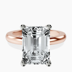 14kt Rose Gold Quinn Solitaire Lab Diamond Ring front image