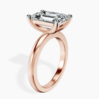 14kt Rose Gold Quinn Solitaire Lab Diamond Ring standing product image one