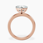 10kt Rose Gold Quinn Solitaire Lab Diamond Ring side right image one
