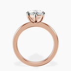 10kt Rose Gold Quinn Solitaire Lab Diamond Ring side right image one
