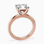 18kt Rose Gold Quinn Solitaire Lab Diamond Ring side right image one