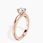 18kt Rose Gold Quinn Solitaire Lab Diamond Ring standing product image one