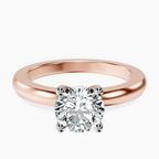 18kt Rose Gold Quinn Solitaire Lab Diamond Ring front image