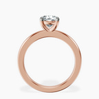 18kt Rose Gold Quinn Solitaire Lab Diamond Ring side right image one