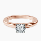10kt Rose Gold Quinn Solitaire Lab Diamond Ring front image