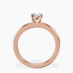 10kt Rose Gold Quinn Solitaire Lab Diamond Ring side right image one
